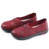 Zapatos casuales sin cordones para mamás de mediana edad y mayores, con suela suave, transpirables, para primavera y otoño, nuevos zapatos de tela antiguos de Beijing, zapatos de una sola capa para mujer, cómodos para personas mayores
