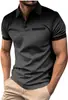 2026 Cross Amazon Verão Masculino Nova Camisa Polo Estampada em Degradê com Bolinhas Manga Curta Camiseta Esportiva Masculina