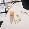 Itens Mais Vendidos Transfronteiriços: Brincos de Cruz Cromados, Acessórios para Nail Art, Liga de Zinco com Strass Estilo Punk Retrô, Diamantes para Unhas Vestíveis