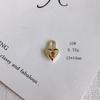 Colgante de Corazón Estrella de Aleación Relleno de Oro que Conserva el Color, Material para Accesorios de Joyería DIY Hechos a Mano, Collar, Pulsera