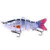 Nova Isca Artificial Multi-Seções 10cm 18g Realista Conjunto Multi-Seções Isca Artificial de 6 Seções para Pesca Marítima Transfronteiriça