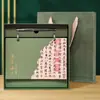 Calendário de Mesa em Couro 2026 High-End Personalizado para Escritório Desktop Criativo Calendário 2026 Ano do Cavalo Calendário de Mesa Caixa de Presente Personalizado