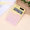 Calculadora Transfronteriza con Doble Fuente de Alimentación, Color Degradado, Alto Atractivo Estético, Calculadora Estilo Diosa, Calculadora de 12 Dígitos para Estudiantes Universitarios