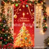 Decoração de Natal Popular Transfronteiriça da Amazon Bandeira de Porta Impressa Decoração Externa Bandeira de Pátio Pendente de Porta para Árvore de Natal