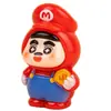 Mario Shin Chan Lindo Dibujo Animado Partículas Lindas Caja de Regalo Adorno de Resina Accesorios para Joyería DIY Figura Llavero Venta al por Mayor