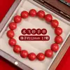 Pulsera de Cinabrio de Alto Contenido Arena Dorada Púrpura Genuina Arena Imperial Arena de Cristal Mineral Crudo Pulsera de Cinabrio al por Mayor