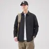 Camisa de Manga Larga Nueva para Hombre Primavera y Otoño 2026, Moderna y Elegante, Algodón Puro de Alta Gama, Chaqueta Camisa Casual Holgada, Venta al por Mayor