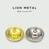 Botones de Abrigo de Alta Gama, Accesorios de Botones Metálicos para Trajes de Hombre y Mujer, Botones Trenzados Dorados de Doble León Estilo Británico