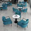 Combinación de mesa y silla de sofá de cafetería, silla de tienda de té con leche, silla de bar de libros, limpieza de bar, negociación, restaurante, tienda de postres, silla de comedor, uso comercial