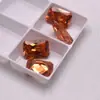 Piedra Suelta de Zircón Rectangular Color Champaña Accesorios para Reloj Incrustados con Piedras Pequeñas Anillo Pendientes Arte de Uñas con Pedrería Pedrería DIY