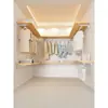 Armario abierto vestidor para el hogar estructura metálica perchero metálico estante de almacenamiento para vestidor habitación interior