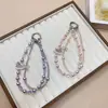 Corrente de Celular Feminina Criativa Ins Moda Pingente de Celular DIY Feito à Mão Pérola Cristal Strass Corrente Dupla Cordão Novo Estilo