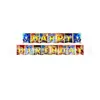 Nuevo Set de Decoración de Fiesta de Cumpleaños Infantil de Dibujos Animados de Sonic con Banderines Grandes y Pequeños, Globos y Tela de Fondo