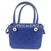 Bolsa de playa de EVA en stock, bolsa perforada de doble uso, bolso de mano de EVA de liberación rápida, bolso de hombro para mujer para compras y maquillaje