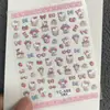 Lindos Pegatinas de Arte para Uñas de Dibujos Animados Gato Kt Repujadas Hellokitty Hello Kitty Manual DIY Pegatinas Decorativas para Uñas Ccd