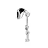 Henson Cartílago de Oreja de Cachorro Clavo de Oreja Nicho Sentido Avanzado Tornillo Varilla de Tornillo Clavo de Oreja de Acero de Titanio Joyería para Perforación Personalizada
