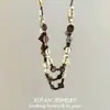 Collar de Botones de Madera Estilo Bohemio Multicapa Diseño de Nicho Estilo Étnico Elegante Versátil Moda