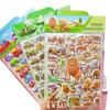Nuevas pegatinas de burbujas de doble capa tridimensionales de gran tamaño de dibujos animados de tienda de 5 yuanes para niñas, pegatinas bidimensionales doradas al por mayor