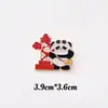 Broche de Panda Día Nacional Estilo Chino Lindo Dibujo Animado Insignia de Metal Accesorios para Bolsos de Hombre y Mujer Regalo Día Nacional