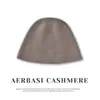 Sombrero de pescador otoño e invierno estilo nuevo tejido color liso suave cálido cachemira sombrero doble hebra engrosado casual cobertura para la cabeza sombrero
