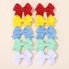 Pinza de pelo con lazo de tela de 1.6 pulgadas para niños, pinza de macarrón hecha a mano, pinza de pico de pato, accesorios para el cabello de niña 3002