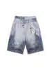Venda Direta da Fábrica Shorts Jeans Largos Retos Soltos para Homens e Mulheres, Shorts Jeans Frescos de Verão High Street Americana Hip-Hop