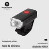 Farol de Bicicleta, Lanterna de Ciclismo, Farol de Bicicleta de Alto Brilho, Carregamento USB, Conjunto de Farol e Lanterna Traseira à Prova d'Água de Alto Brilho