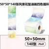 Papel Térmico de Etiqueta de Colores Transfronterizo Detong P1/P2 Venta al por Mayor de Puntos Papel Térmico para Empaque de Regalo Decorativo Cosmético