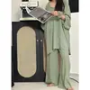 Pijama Casual de Otoño para Mujer en Algodón y Seda Rosa, Cuello en V, Cordón, Mangas Abullonadas, Conjunto Holgado de Manga Larga y Pantalón Largo para el Hogar