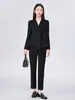Sobretudo Feminino de Comprimento Médio 2023 Novo Vestido de Outono e Inverno Vestido Profissional OL Fashion Casaco Elegante Terno Cyber Celebridade