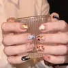 Uñas Postizas Explosivas Decoraciones de Perlas Color Diamante Mixtas Mini Corazón Gota de Agua Mariposa de Colores Forma Diamante Joyería para Uñas