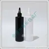 Botella de 250 ml de hombro plano y boca puntiaguda, pegamento con tapa de punta, botella para pesca, botella pequeña de medicina, botella de desinfectante para manos, botella de detergente para platos de 250 ML