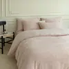 Conjunto de Quatro Peças Jacquard de Algodão Puro Tecido Grosso de Grau A com 60 Fios, Conjunto de Três Peças de Luxo de Algodão Puro para Cama: Capa de Edredom, Lençol de Cima e Lençol de Baixo