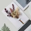 Mini Tarjeta Ramo de Flores Secas Día del Maestro Navidad Cumpleaños Propuesta de Boda Regalo Flor Eterna