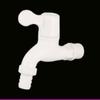 Fábrica mayorista de grifos de plástico de 4 puntos para el hogar, balcón exterior, baño ordinario, apertura rápida, grifo de plástico de plástico