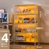 Armário de Exibição Feito à Mão, Rack de Exibição para Armazenamento de Quarto de E-Sports, Armário de Exibição para Armazenamento de Brinquedos Modelo de Acrílico, Armário de Exibição para Coleção de Enfeites