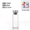 Suministrado directamente por el fabricante: Viales Transparentes de Vidrio con Tapa de Presión de 3ml, 5ml, 8ml, Frascos para Polvos Liofilizados, Frascos de Control para Dispensación de Muestras