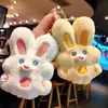 Llavero de Conejo de Peluche de 4 pulgadas Juguete de Conejo de la Fortuna Colgante para Bolso Muñeco de Pareja Regalo Pequeño Adorno Colgante