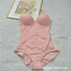 Body Moldeador Cruzado para Mujer con Ribete de Encaje, Control de Abdomen Sexy, Prenda Moldeadora Corporal sin Costuras, Moldeador Levanta Glúteos