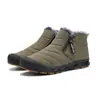 Ventas Directas de Fábrica Transfronterizas Invierno Terciopelo Suela Gruesa Impermeables Botas de Nieve Cálidas y Transpirables Pareja Caña Alta Casual Zapatos de Algodón