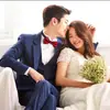 Suministros de boda mejor hombre de boda moda corbata de moño corbata corbata de moño festiva vestido grande de novio ceremonia británica.