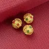 Ojo de libélula hueco de oro antiguo de Nepal accesorios de oro viejo de 18 quilates pulsera DIY accesorios de pulsera