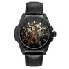 Shenhua shenhua Nuevo Reloj para Hombre Moda Casual Bronce Automático Mecánico Correa de Reloj