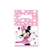Platos de Papel Rosa de Minnie Disponibles, Vasos de Papel, Servilletas de Papel, Banderines Triangulares, Manteles, Juego de Vajilla Desechable para Decoración de Fiesta