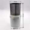 Cubierta de Filtro de Acero Inoxidable y PVC Filtro de Agua de Piscina Pozo Filtro Impurezas de Hojas Red de Agua Potable Tamiz Malla para Acuario Cilindro