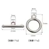 Acero Inoxidable Aceite Aceite Aceite Hebilla OT Accesorios Hebilla Collar Pulsera Joyería DIY Hebilla de Bobina Electrochapada Hebilla Redonda de Cuerda en Relieve