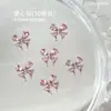 Kit de Material para Decoração de Unhas Acabadas 5A Zircônia Prata Rosa Coração Laço Pedras Strass Empilhadas Acessórios de Unha Vestíveis
