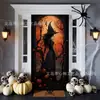 Cubierta de Puerta de Halloween Transfronteriza Tela de Fondo Decoración de Escena para Fiesta Festiva de Alta Gama Interior y Exterior Tela Colgante Personalización