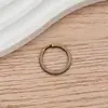 Venta al por mayor de fábrica Llavero con baño de metal Anillo plano de acero inoxidable de múltiples especificaciones Anillo brillante Llavero de hierro Llavero