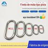 Fornecimento direto da fábrica 304 fivela de segurança de pista de aço inoxidável aparelhamento de hardware anel de conexão Fivela de segurança em forma de U fivela de suspensão rápida